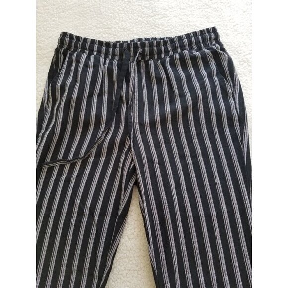 Kut From the Kloth Black Striped Beach Pants Drawstring Lightweight Casual Sz XS - Picture 3 of 13